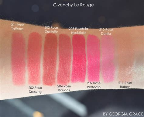 givenchy le rouge 302 swatches|GIVENCHY Le Rouge Mat Lipstick Swatches .